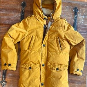 Kids Mustard Yellow Hooded Jacket
